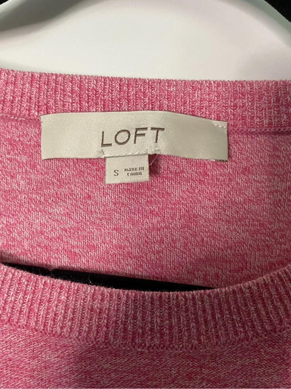 LOFT Pink Scoop Neck Lightweight Women's Sweater Size Smsll
